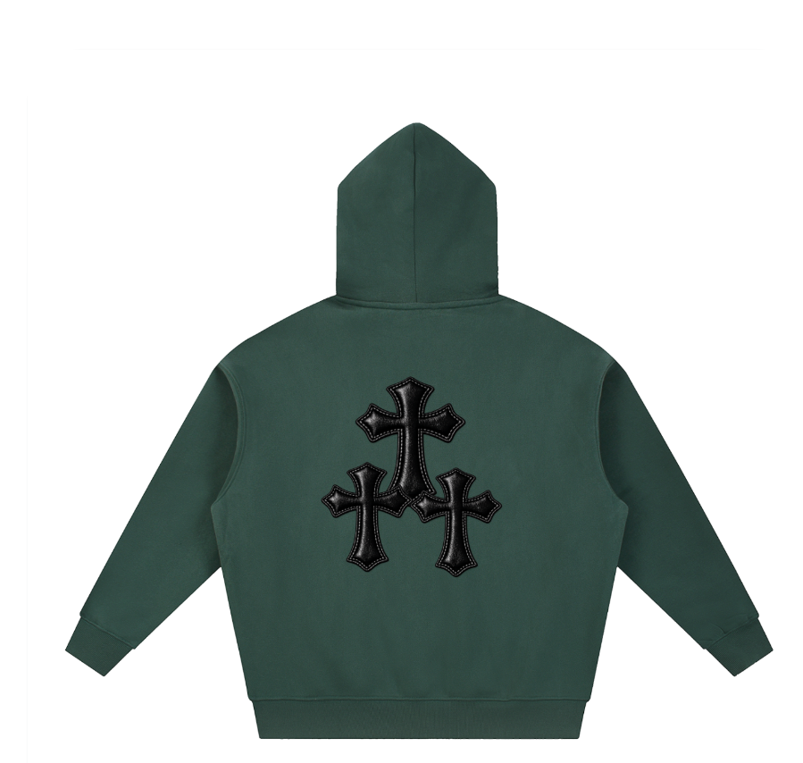 Essential Oversized Fleece Boxy Zip-Up