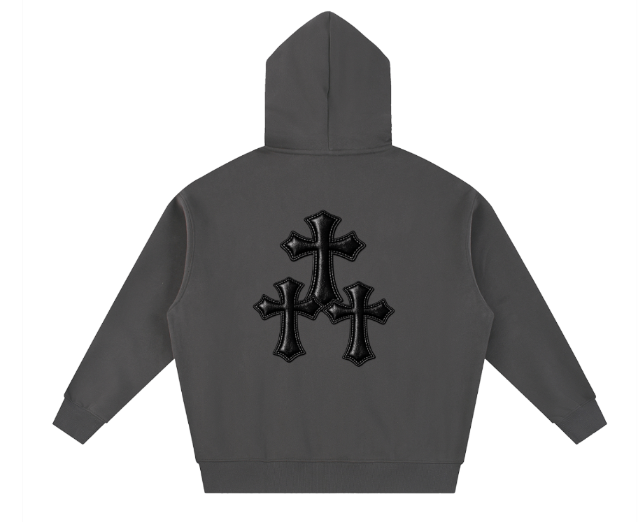 Essential Oversized Fleece Boxy Zip-Up