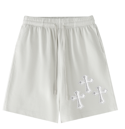 Chrome Cross Vintage Wash Cotton Shorts