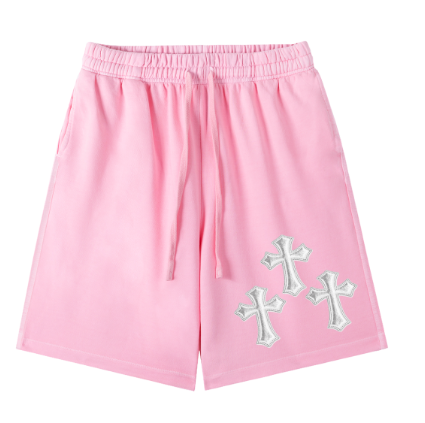 Chrome Cross Vintage Wash Cotton Shorts