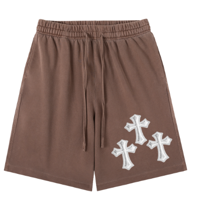 Chrome Cross Vintage Wash Cotton Shorts